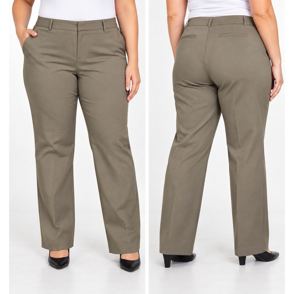 Apt. 9 Torie Dress Pants Womens 24W Long Straight Leg NWT WA73X011PSL